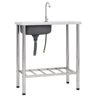 Belfry Kitchen Pulaski 400mm W Single Bowl Steel Kitchen Sink