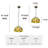 Single Light Sunflower Tiffany Chandelier