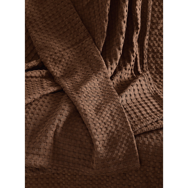 Couverture de lit Brooklyn, Très grande couverture, Brown
