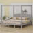 Canopy Platform Bed With Headboard-1822686912