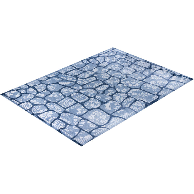 Overdyed One-of-a-Kind Rectangle 9'1" x 12'3" Hand Knotted Area Rug