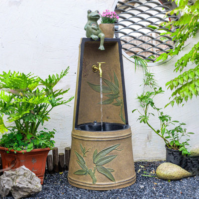 Outdoor sink, courtyard villa freestanding column-style washbasin, garden outdoor mop sink, vintage wash station