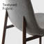 Chaise d'appoint rembourrée avec pieds en métal Jozwiak-421713040