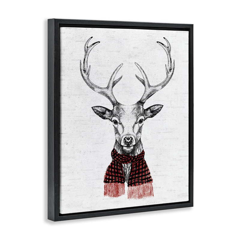 Art mural sur toile flottant Holiday, Cadre flottant noir de jais, H 31 po x l 25 po