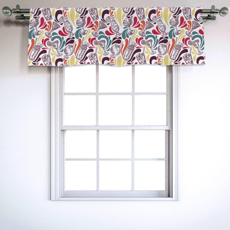 Sateen Ruffled Window Valance