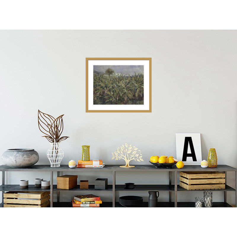Champ de bananiers - Pierre-Auguste Renoir - Impression giclée sur cadre, H 23,5 po x l 28,26 po