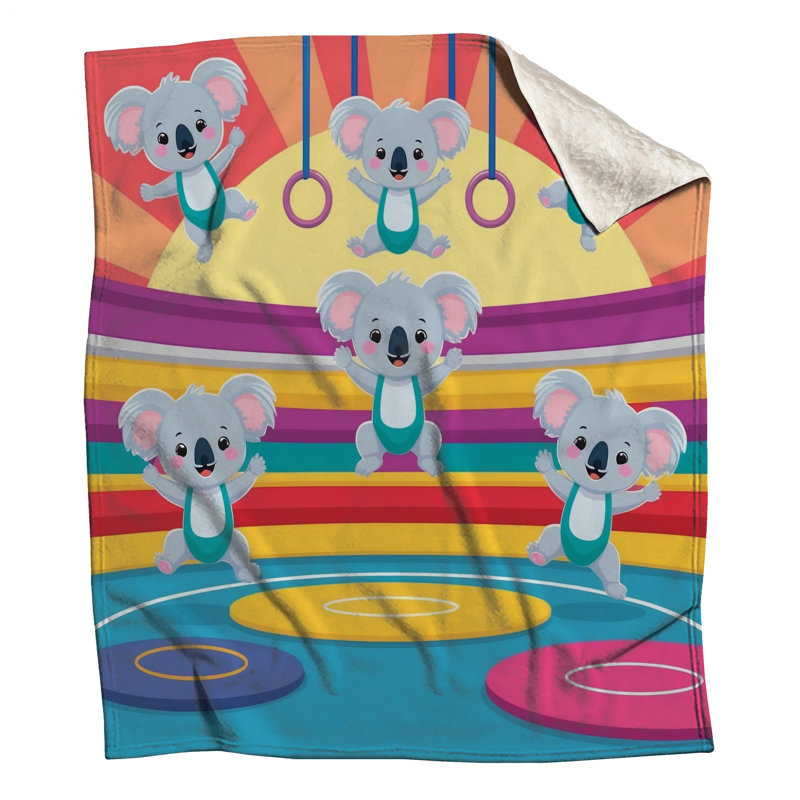 Couvertures ludiques de gymnastique Koala, L 50 po x H 60 po
