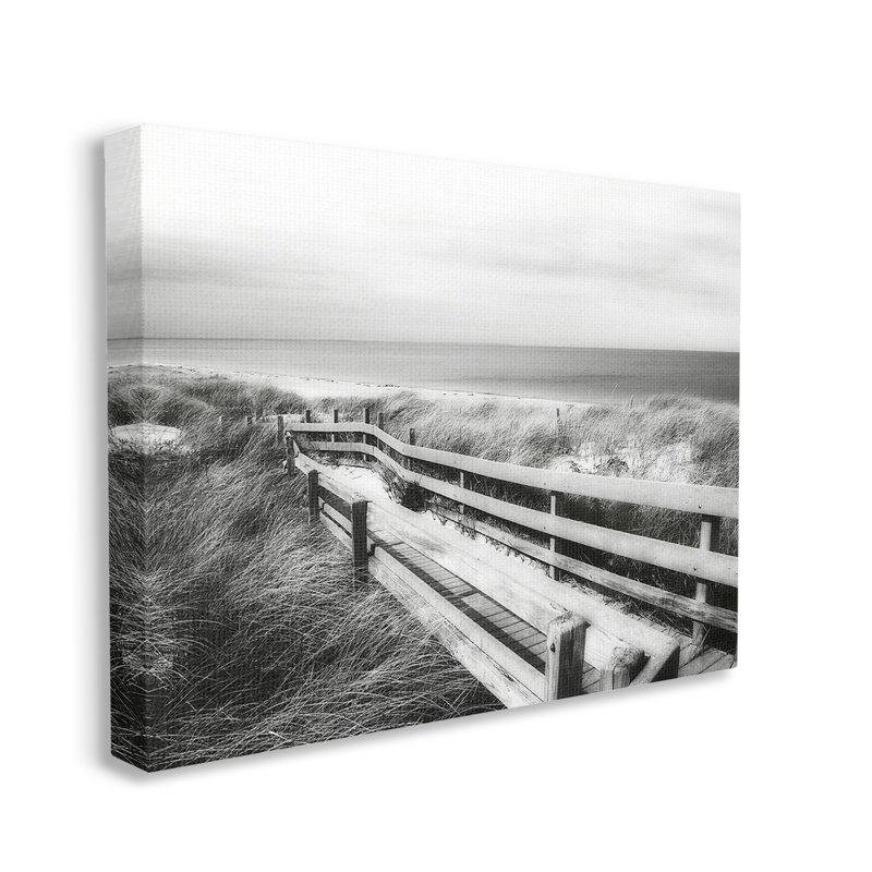 «Coastal Boardwalk Landscape» sur, H 36 po x l 48 po