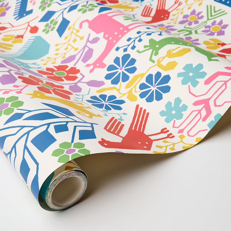 Papier peint Lupita, Vibrant / multicolore