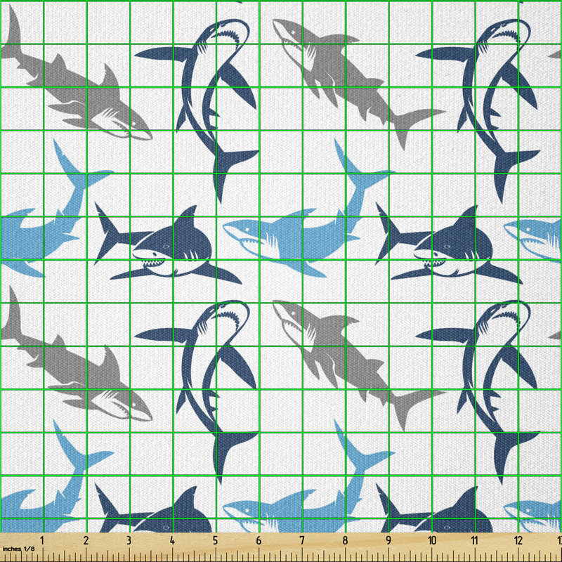 Denym Silhouettes of Dangerous High Seas Multi-Purpose Fabric