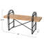 Banc en bois et métal Eitri-741798921