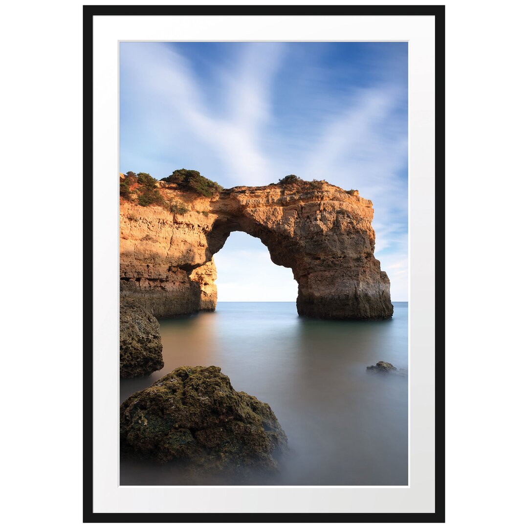 Gerahmtes Poster Felsenklippen im Meer