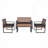 Dontravius Acacia 4 - Person Patio Conversation Set with Cushions-1454889229