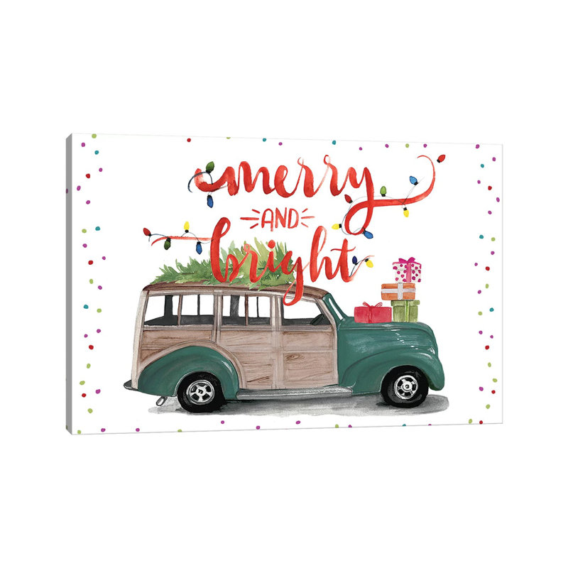 Christmas Cars Collection A by Jennifer Paxton Parker - Wrapped Canvas Gallery-Wrapped Canvas Giclée, 20.32cm H x 30.48cm W