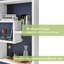 48cm H × 76cm W × 9cm D Wall-Mounted Storage Shelf – MDF/Chipboard Material, Space-Saving Hanging Bookcase-1189967554