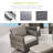 Nazime 4 - Person Outdoor Seating Group with Fire Pit and Rocking & Swivel Chairs with Cushions-1712783238