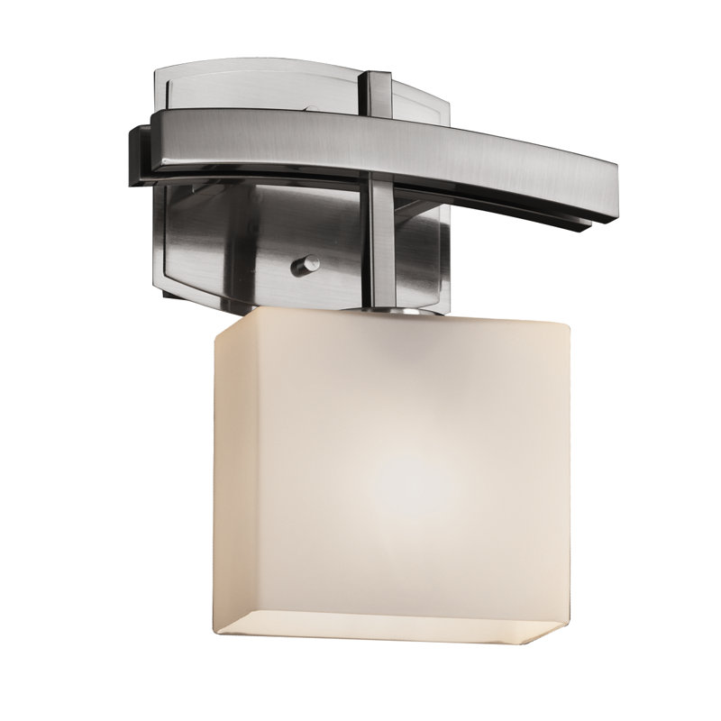 Casson LED Armed Sconce, Polished Chrome, Ribbon