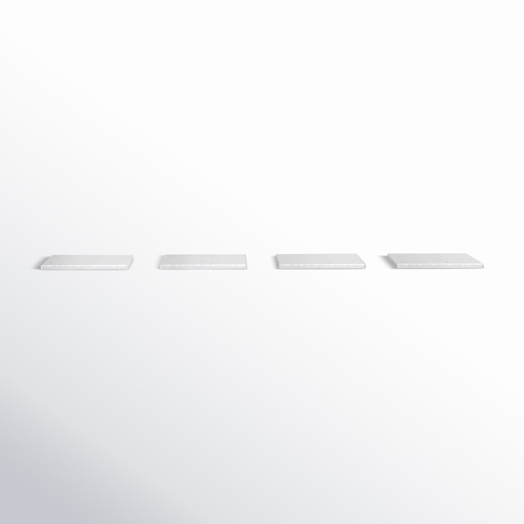 Maxie Marble Square 4 Piece Coaster Set (Set of 4) AllModern