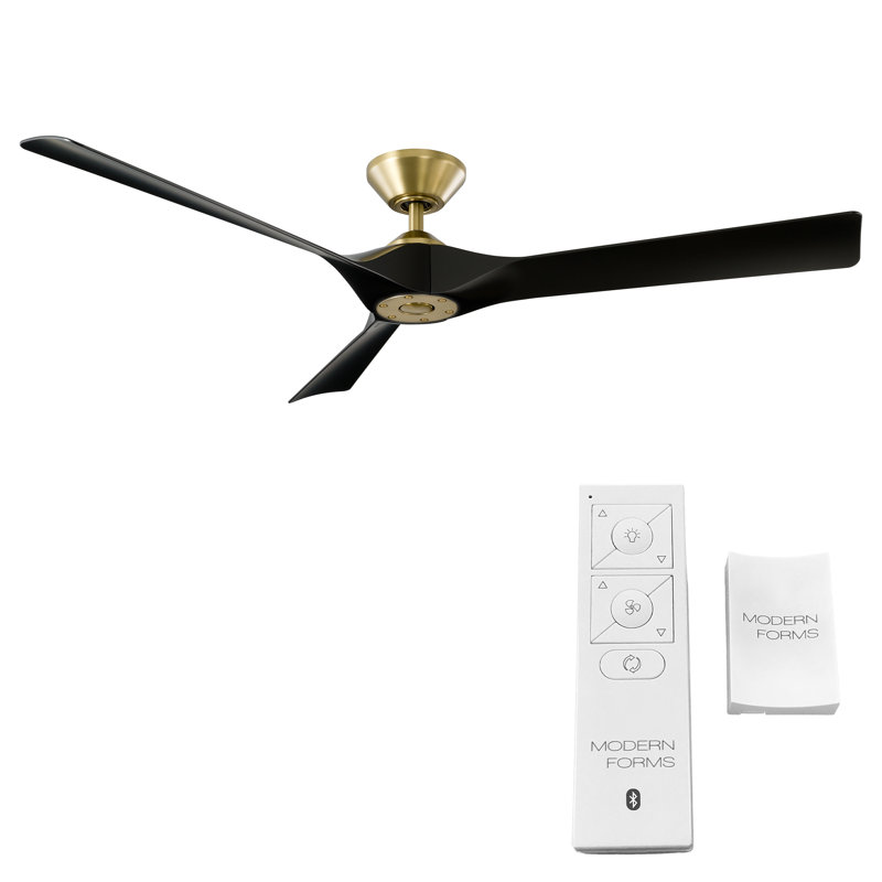 58" Torque 3 - Blade Outdoor/Indoor Smart Ceiling Fan with Remote Control Included, Works With Alexa and iOS or Android App