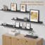 Ensemble de 4 tablettes latérales noires 48 po