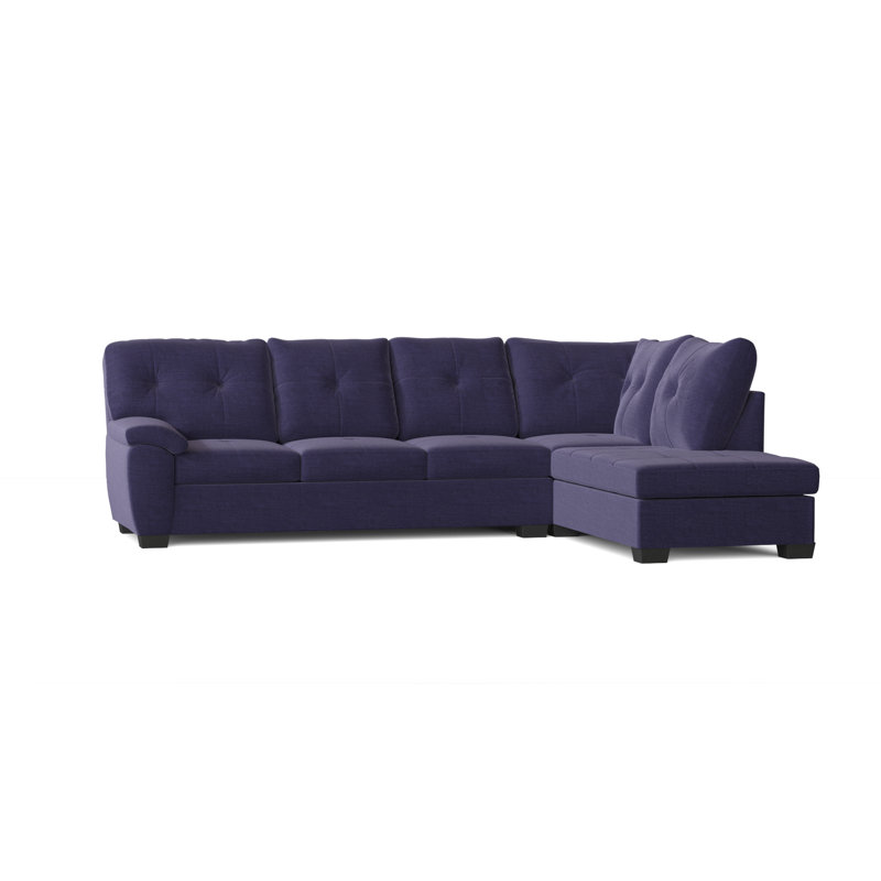 Ardme Upholstered L-Shaped Sectional Right Hand Facing, Oscar Amethyst