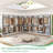 Expandable Industrial Pipe Clothing Rack, 7.3-10.9Ft Wall Mounted Closet System-123842446