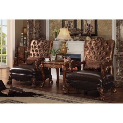 Caruthers 34" Wide Tufted Velvet Armchair