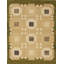 Geometric Area Rug in Light Brown