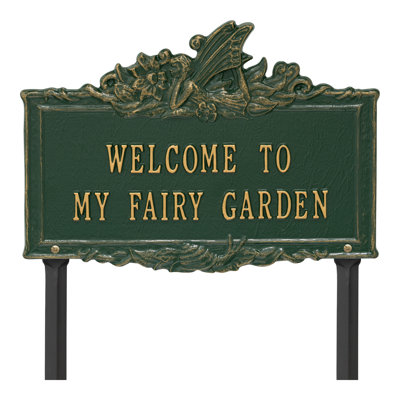Welcome to My Fairy Garden Sign
