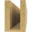 Queue de chevron Concord Woodgrain TimberThane, brun clair apprêté-88142080