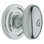 Keyed Egg Knob with Classic Rose