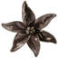Glittered Flower Christmas Clip-On Ornament - 6"