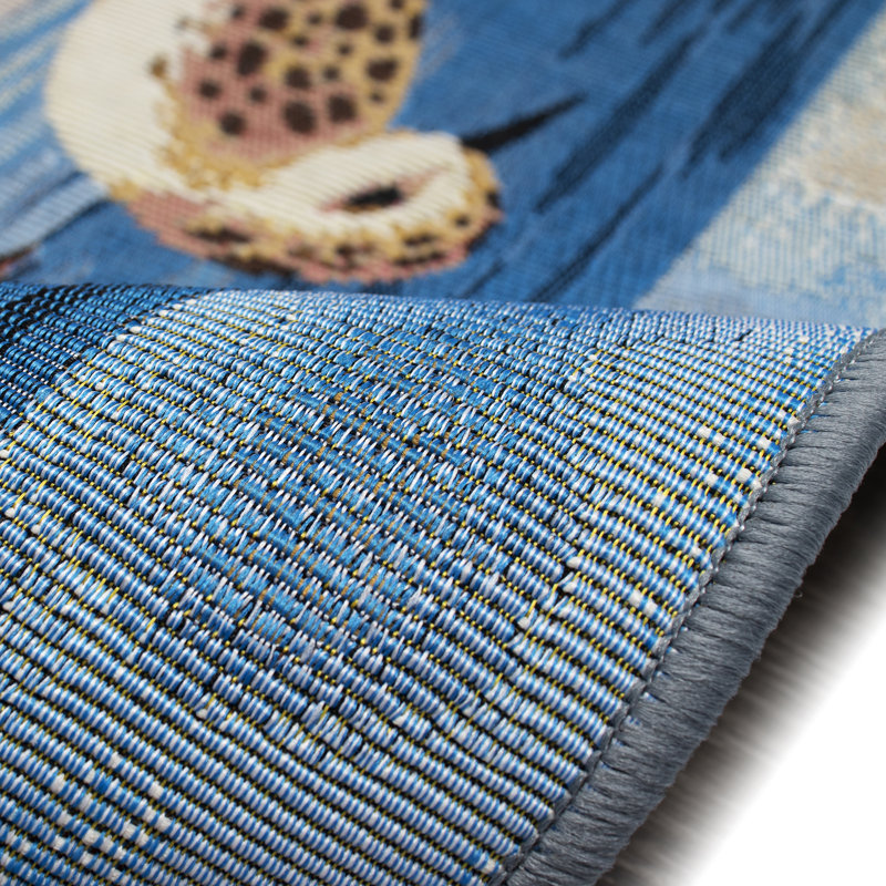 Thomasina No Pattern And Not Solid Color Synthetic Non-Skid Kitchen Mat, Rectangle 2'5" x 3'11"