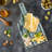 Ambesonne Geometric Tempered Glass Cutting Board Triangles White