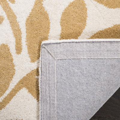 Leaf Stamp Martha Stewart Hand Tufted Wool Floral Rug