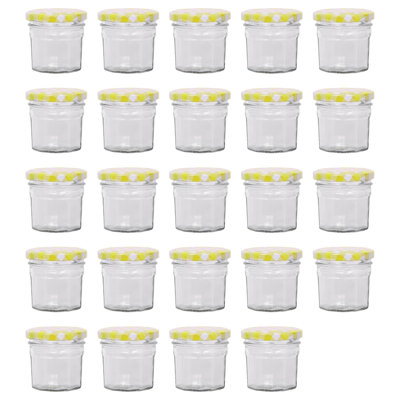 Argon Tableware Glass Jam Jars with Lids