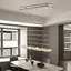 Luminaire suspendu linéaire à 5 lumières pour îlot de cuisine avec détails en cristal Stinnett