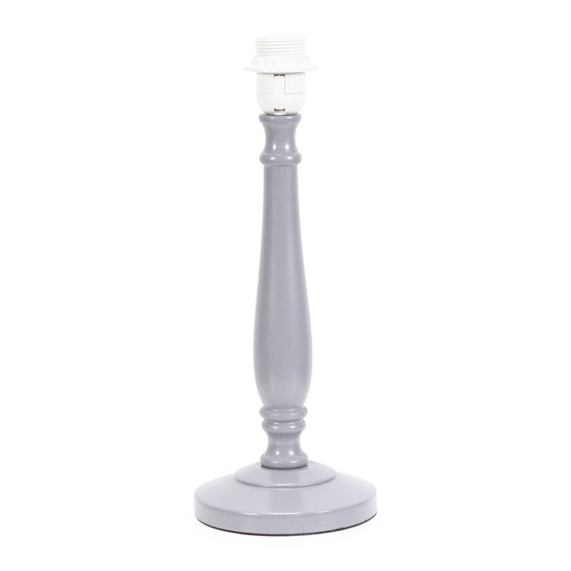 Antonyio Wood Table Lamp, Grey