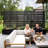 Outdoor Metal Planter Box Raised Garden Beds with Trellis-1777962549