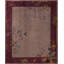 Tapis noué à la main en laine antique mauve / rouge lavande / mauve / rouille