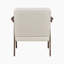Fauteuil d'appoint moderne de style Mid-Century Garennier 27 po avec revêtement en tissu texturé, structure en bois d'hévéa massif, coussin d'assise en mousse Dacron-1567449155-1567449154