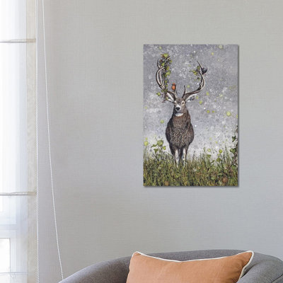 Stag by Maggie Vandewalle - Wrapped Canvas Print