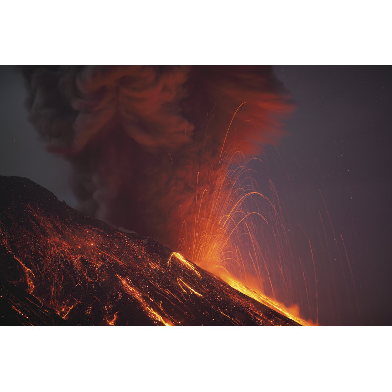 Colo Colo Sakurajima, Kagoshima, Japan - Wrapped Canvas Print, 30cm H x 46cm W x 3.8cm D