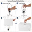 Ensemble de lampes de table modernes à contrôle tactile H 29 po avec abat-jour blanc 29 po (ensemble de 2)-490153077