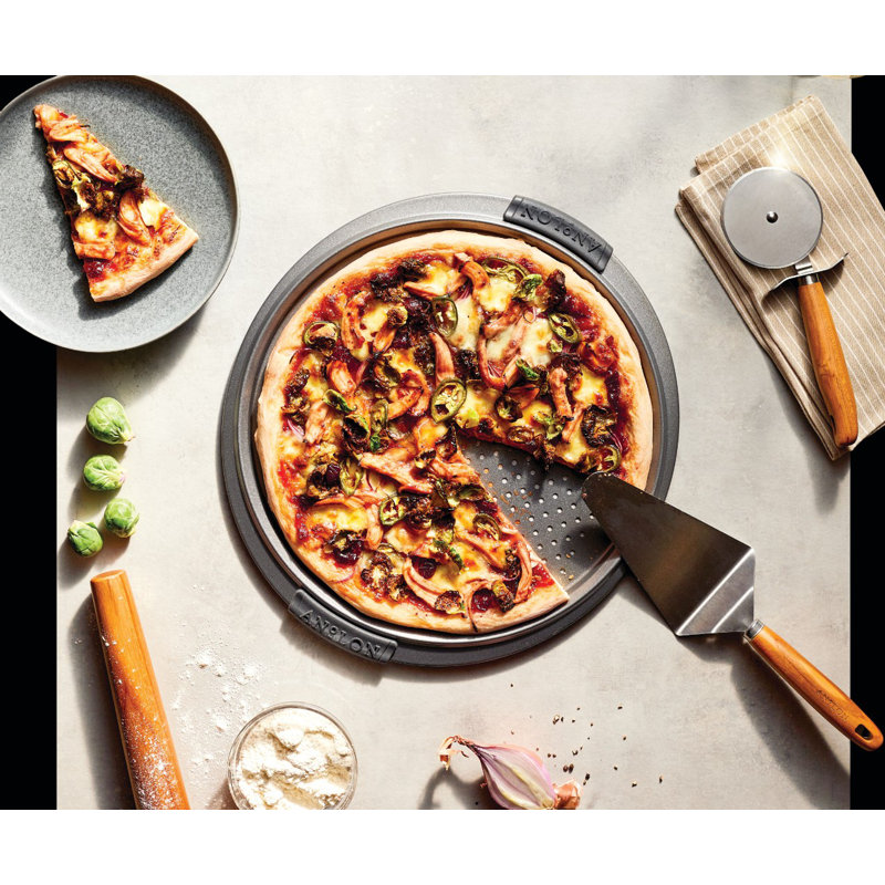 Anolon Tools and Gadgets Pizza Cutter and Server Set