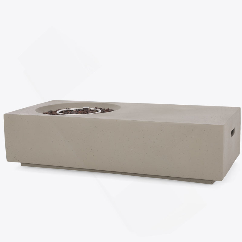 RECTANGLE 14.75" MGO FIRE PIT - 50 000 BTU