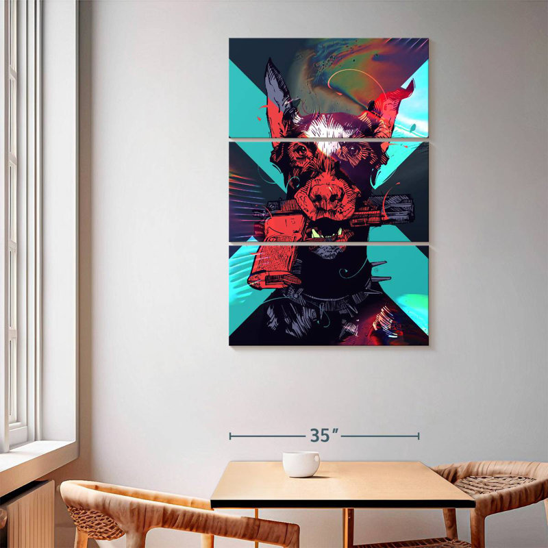 Brampt Dobergun, 65" H x 42" W