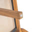 Chaise de salle à manger Belfast, ensemble de 2, structure en teck et tissu beige
