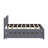Full Upholstered Platform Bed With Trundle