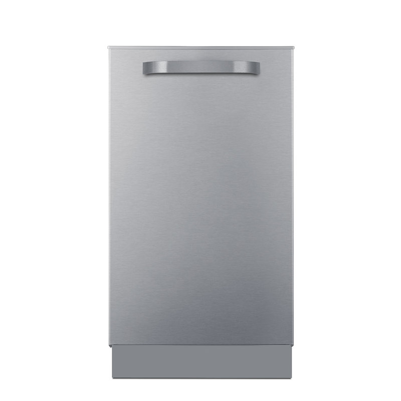 Summit Appliance 47 Decibel ENERGY STAR Certified Built-In Dishwasher with Adjustable Rack Stainless Steel